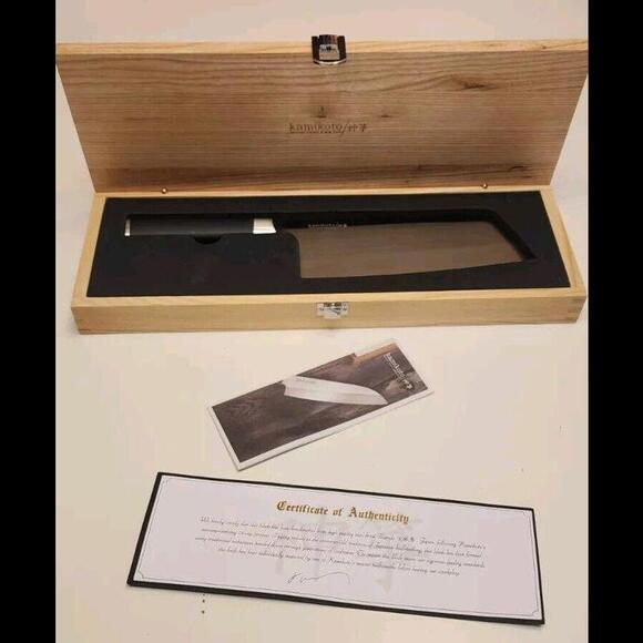 Kamikoto Chuka Bocho Cleaver, New in Ash Box with Certificate of Authenticity - Picture 2 of 7